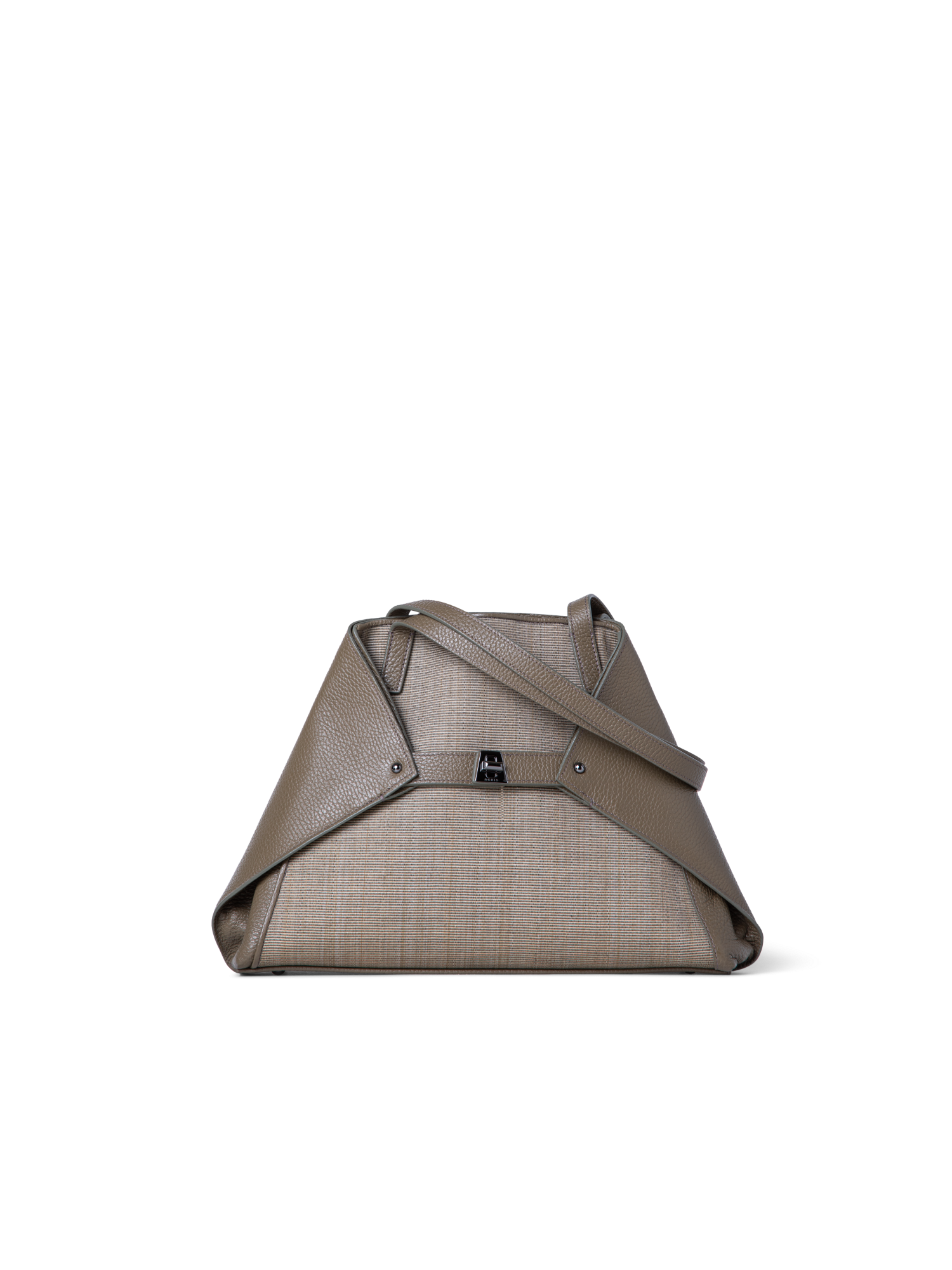 Designer Ai Small Shoulder Tote - green - neutral