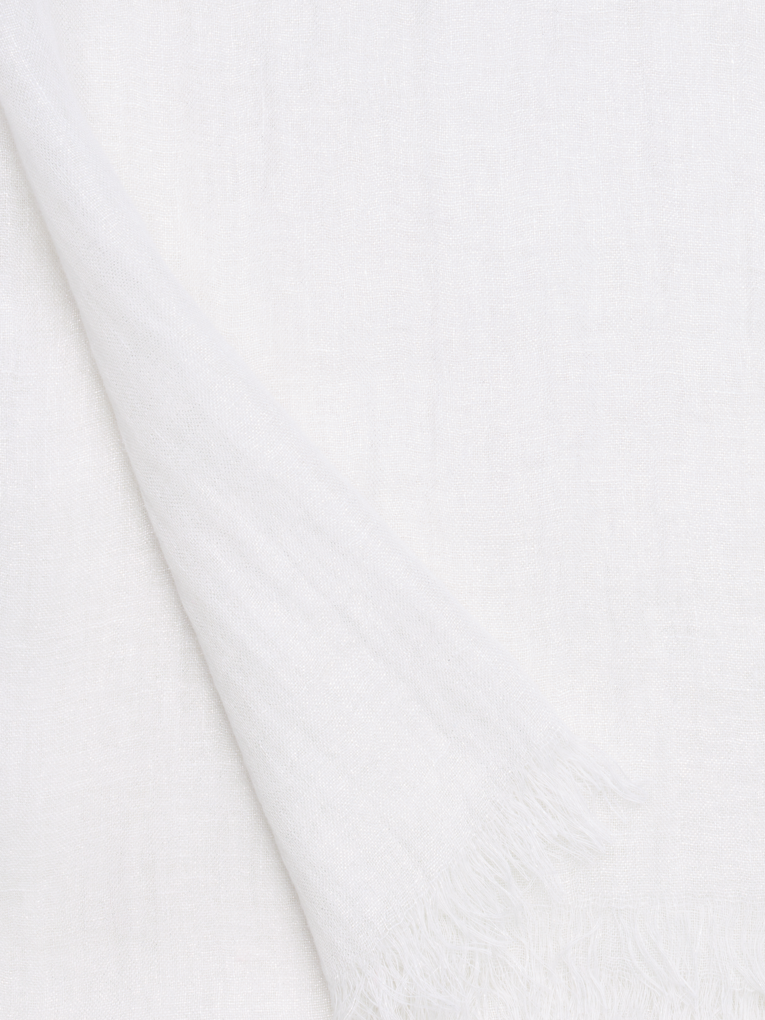 Designer Linen Scarf - ecru