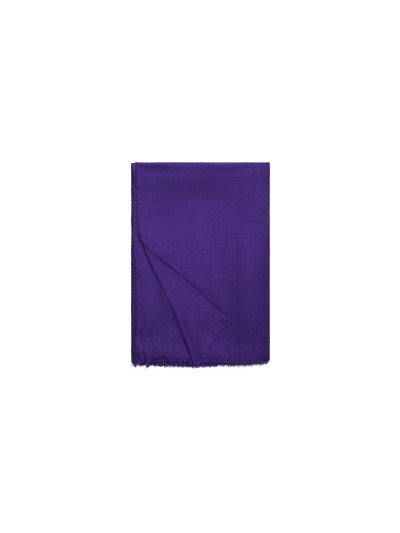 Designer Cashmere-Silk Scarf - purple