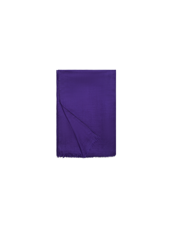 Designer Cashmere-Silk Scarf - purple