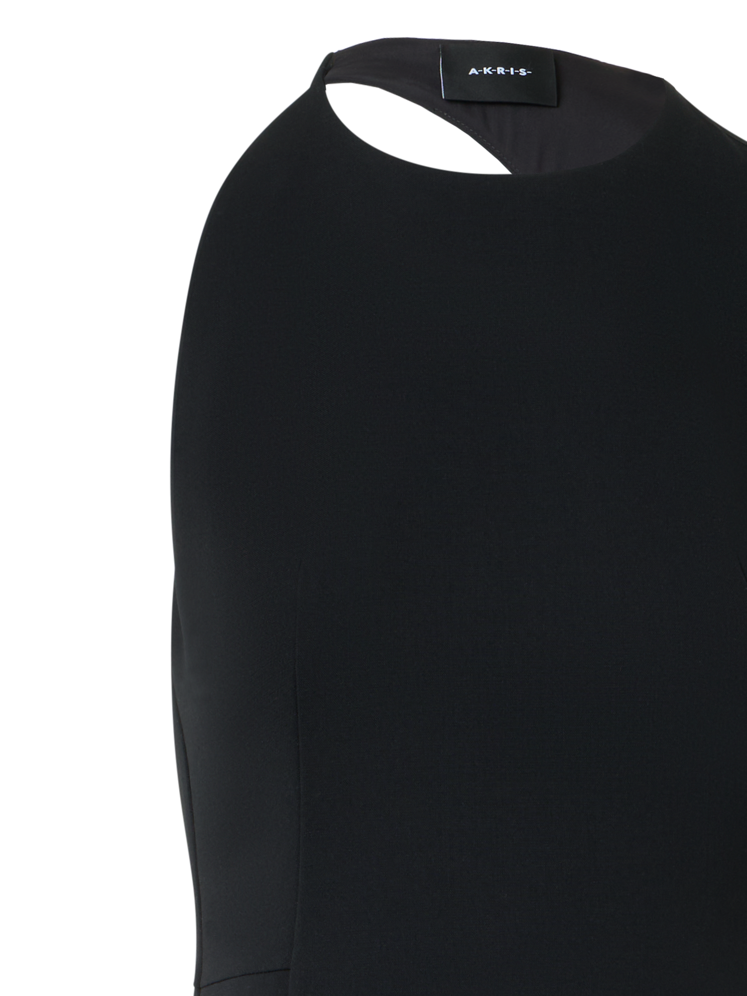 Designer Gown with Orbit Cutout Back - black