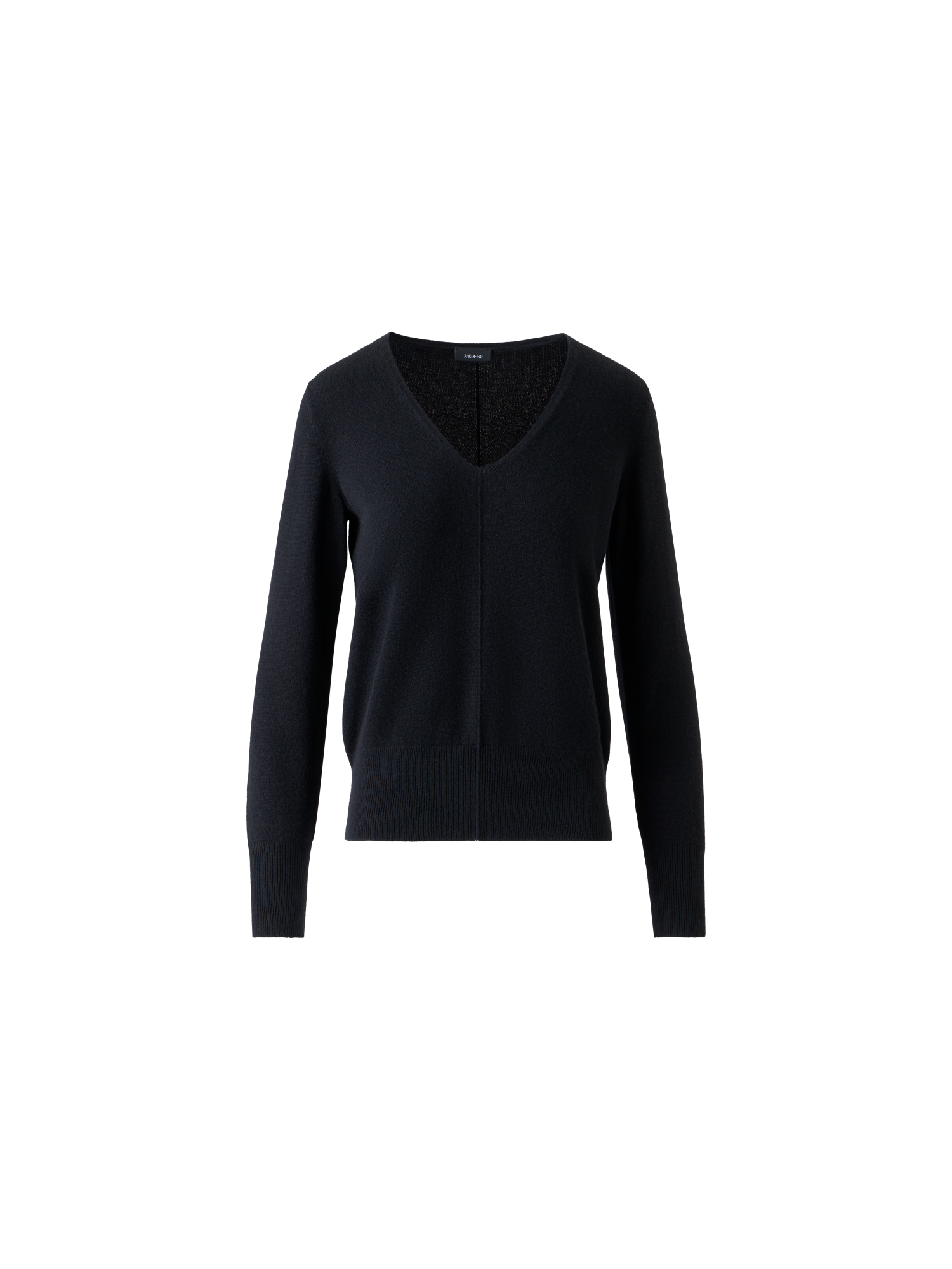 Designer 100% Cashmere V-Neck Knit Sweater - black - neutral - navy - blue - beige