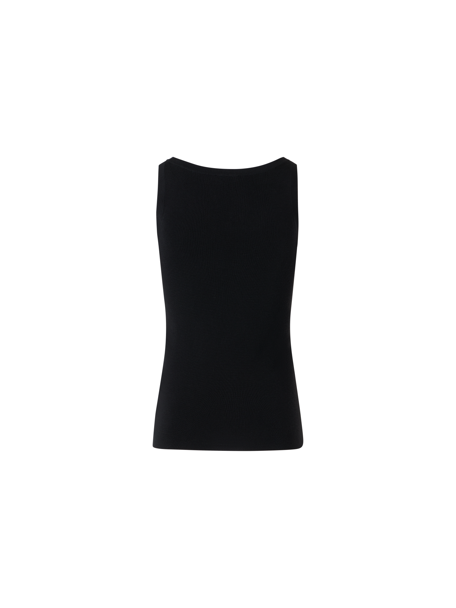 Designer Knitted Tank Top - black