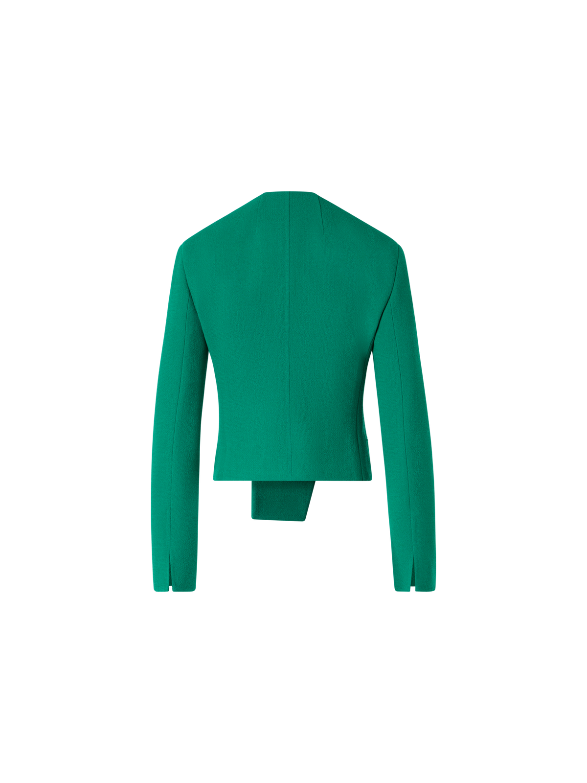 Designer Hemilio Short Jacket in Wool Double-Face - green