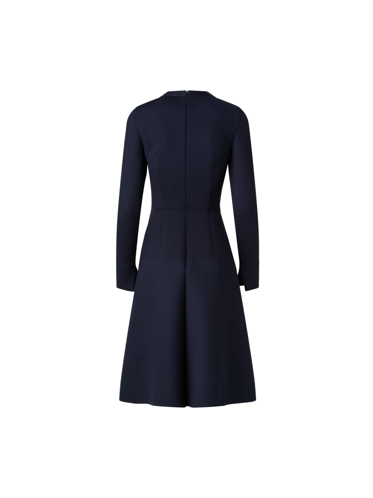 Designer Techno Neoprene Dress - black