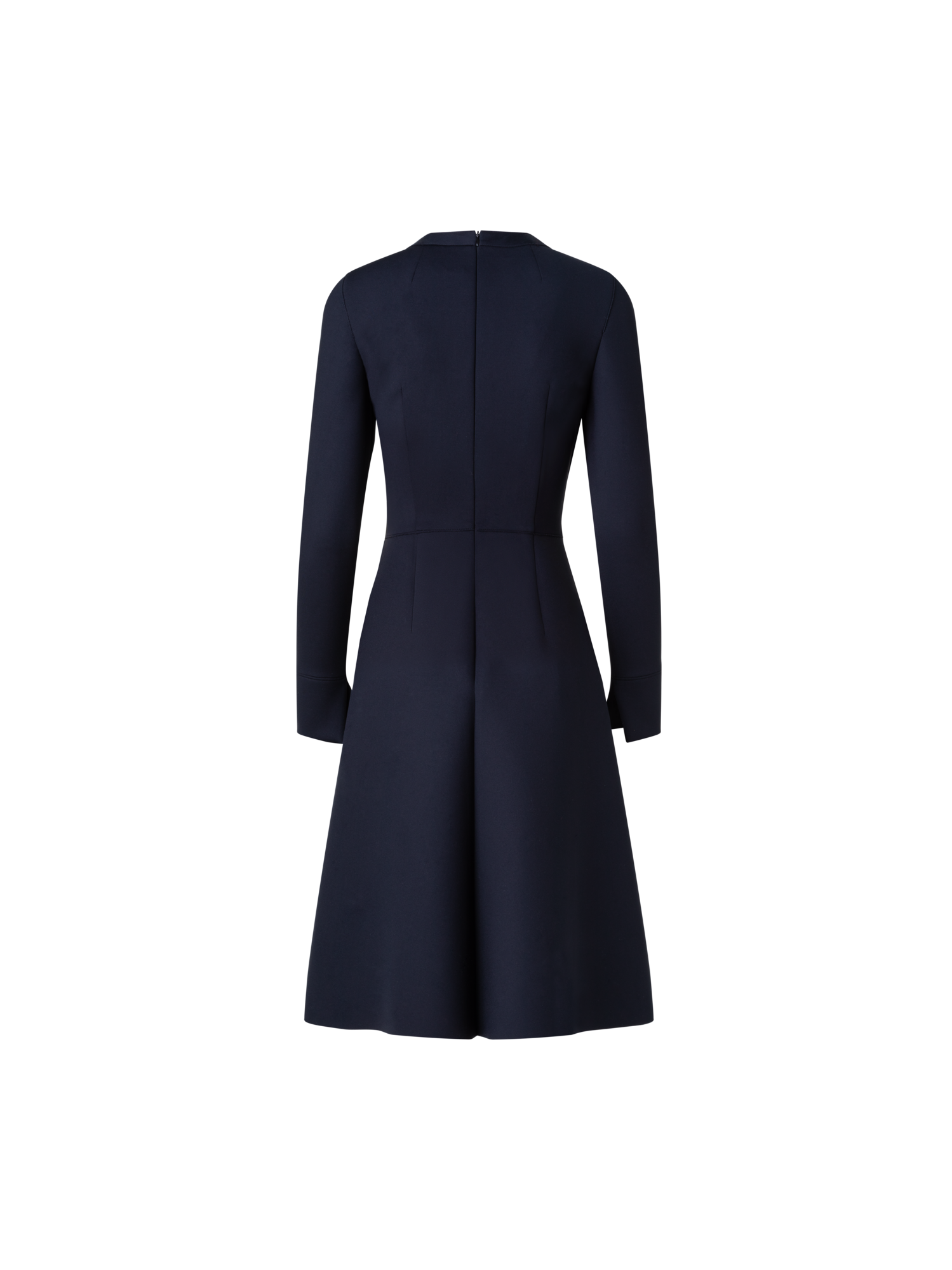 Designer Techno Neoprene Dress - black