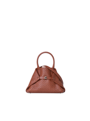 Designer Ai Little Top Handle Tote - brown