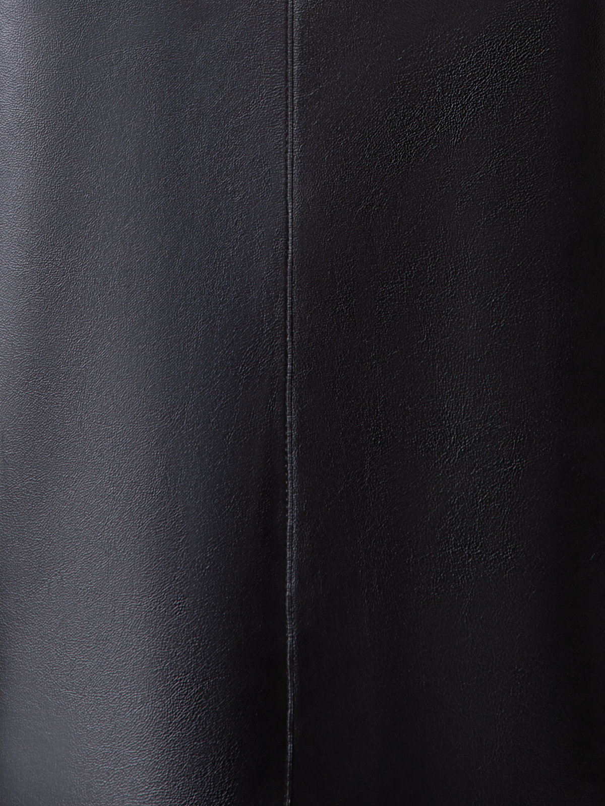 Designer A-Line Sheath Dress in Lacquered Leather - black