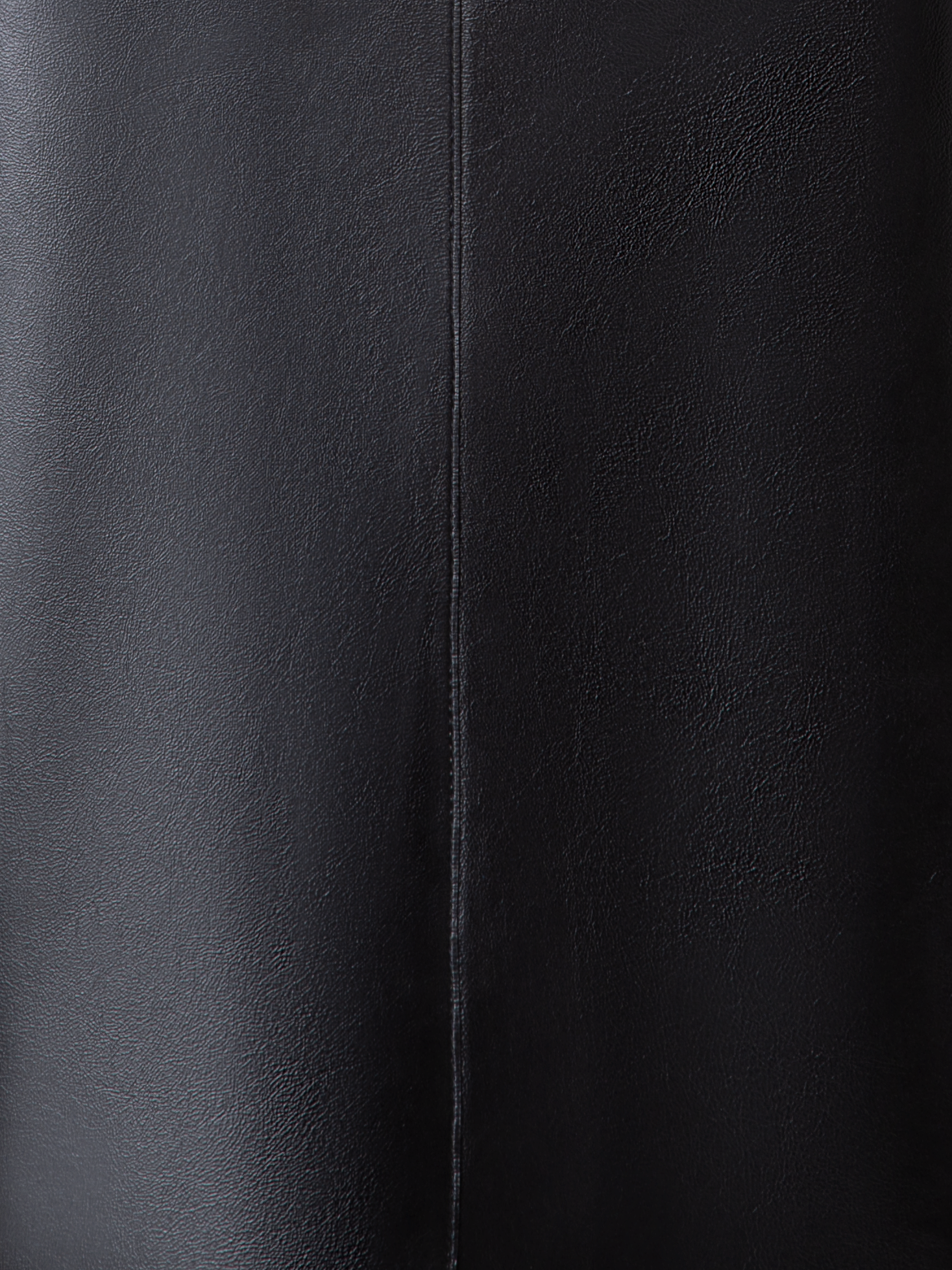 Designer A-Line Sheath Dress in Lacquered Leather - black