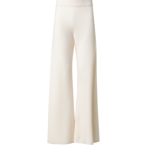 Weite Strickhose aus Woll-Kaschmir-Mischung