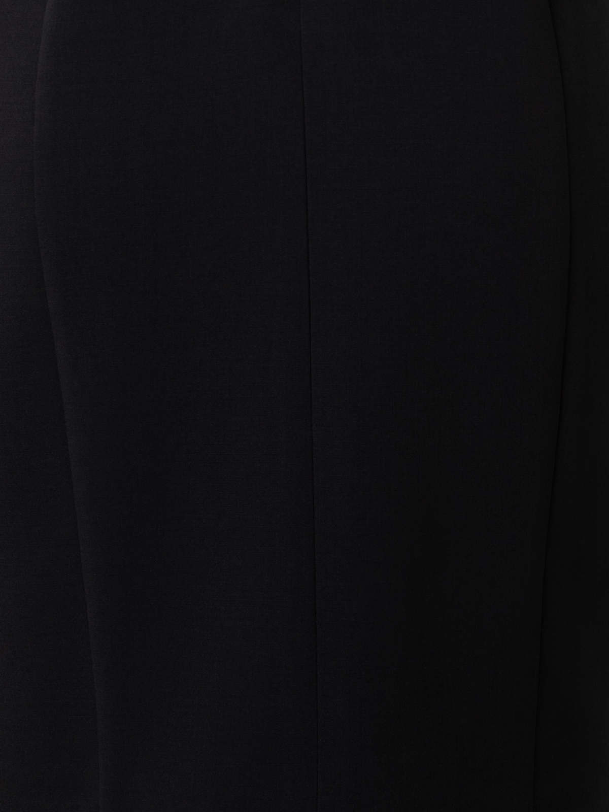 Designer Sleeveless V-Neck Wool Double-Face Sheath Dress - black