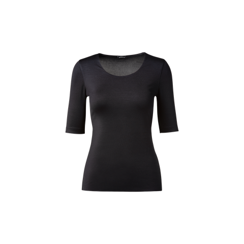 Shirt mit 3/4 Arm aus Seiden-Jersey