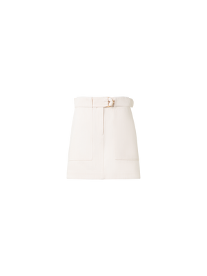 Designer Denim Mini Skirt - neutral