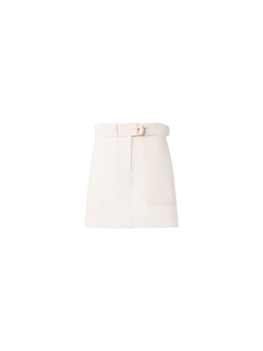 Designer Denim Mini Skirt - neutral