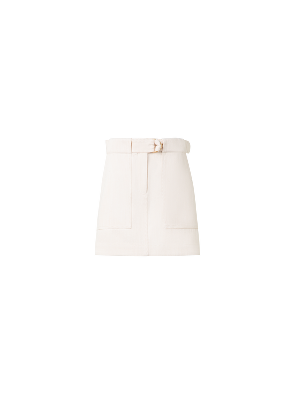 Designer Denim Mini Skirt - neutral