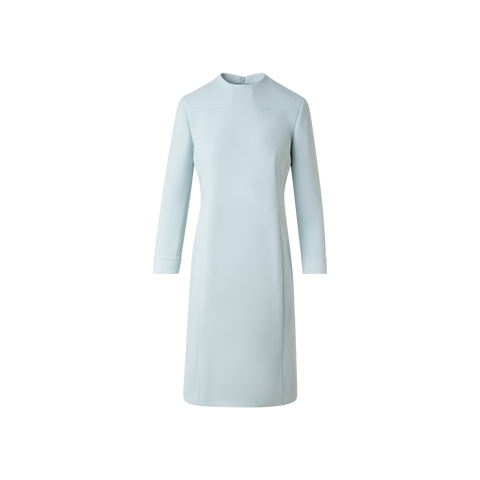 Tailliertes Etuikleid aus Woll-Doubleface