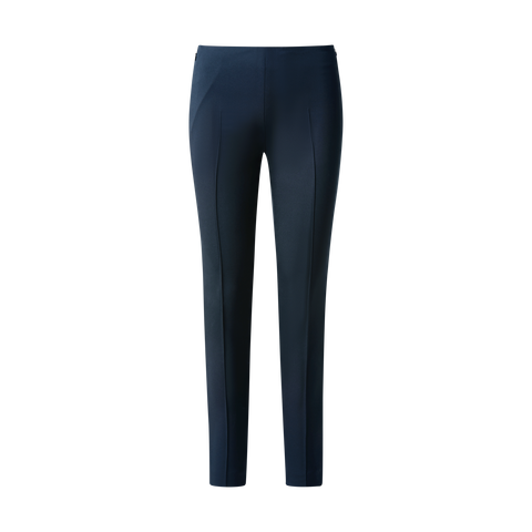 Slim Hose aus Seiden-Stretch-Crêpe