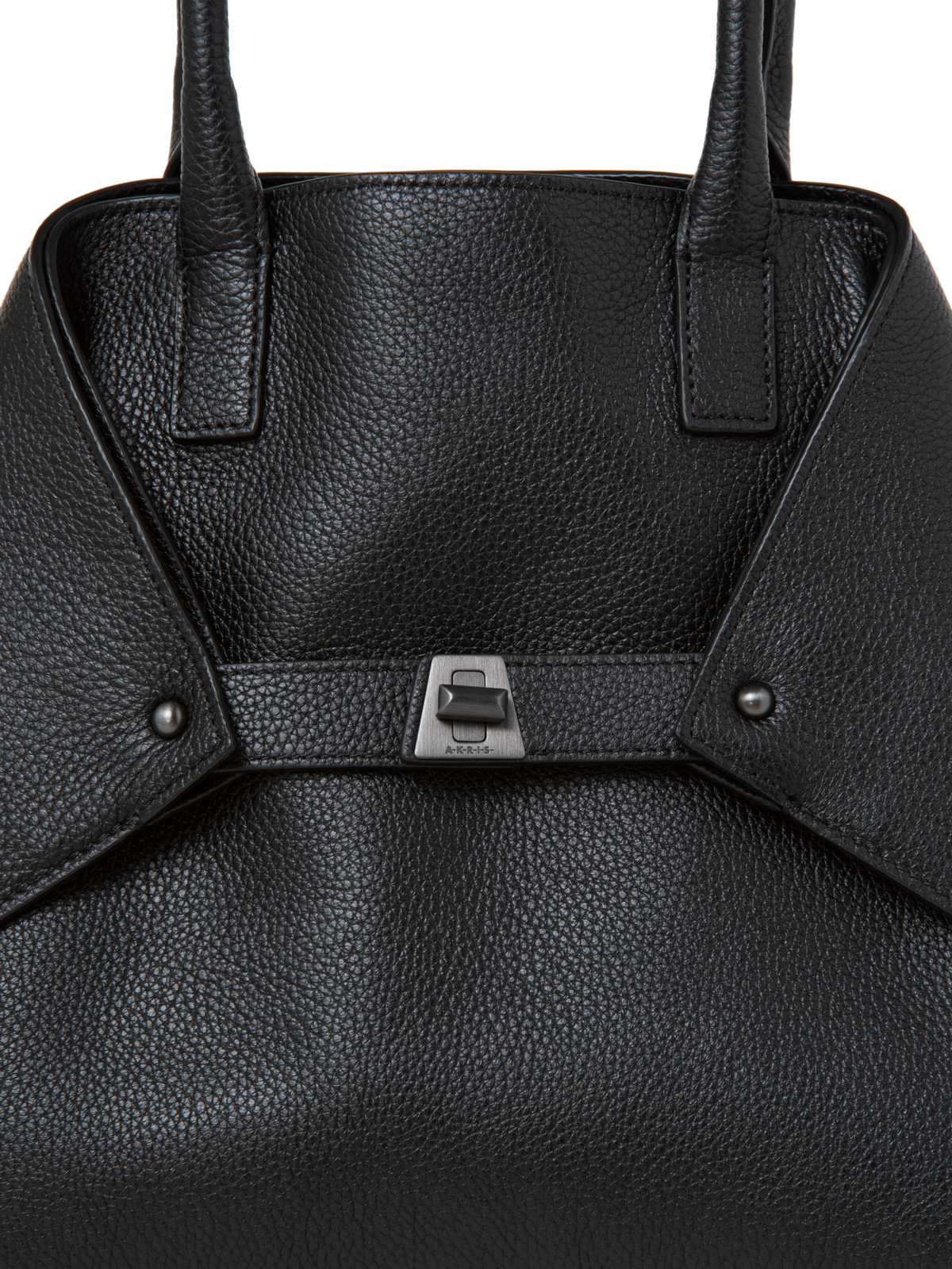 Designer Ai Small Top Handle Tote - neutral - black