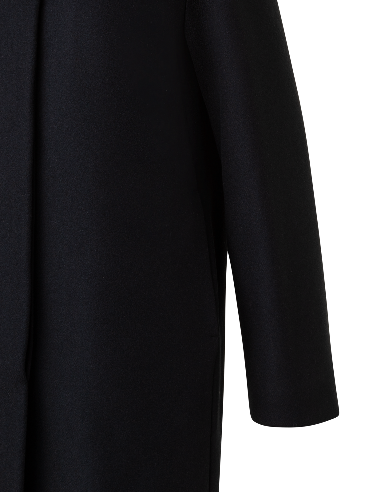Designer 3-in-1 Long Coat - black
