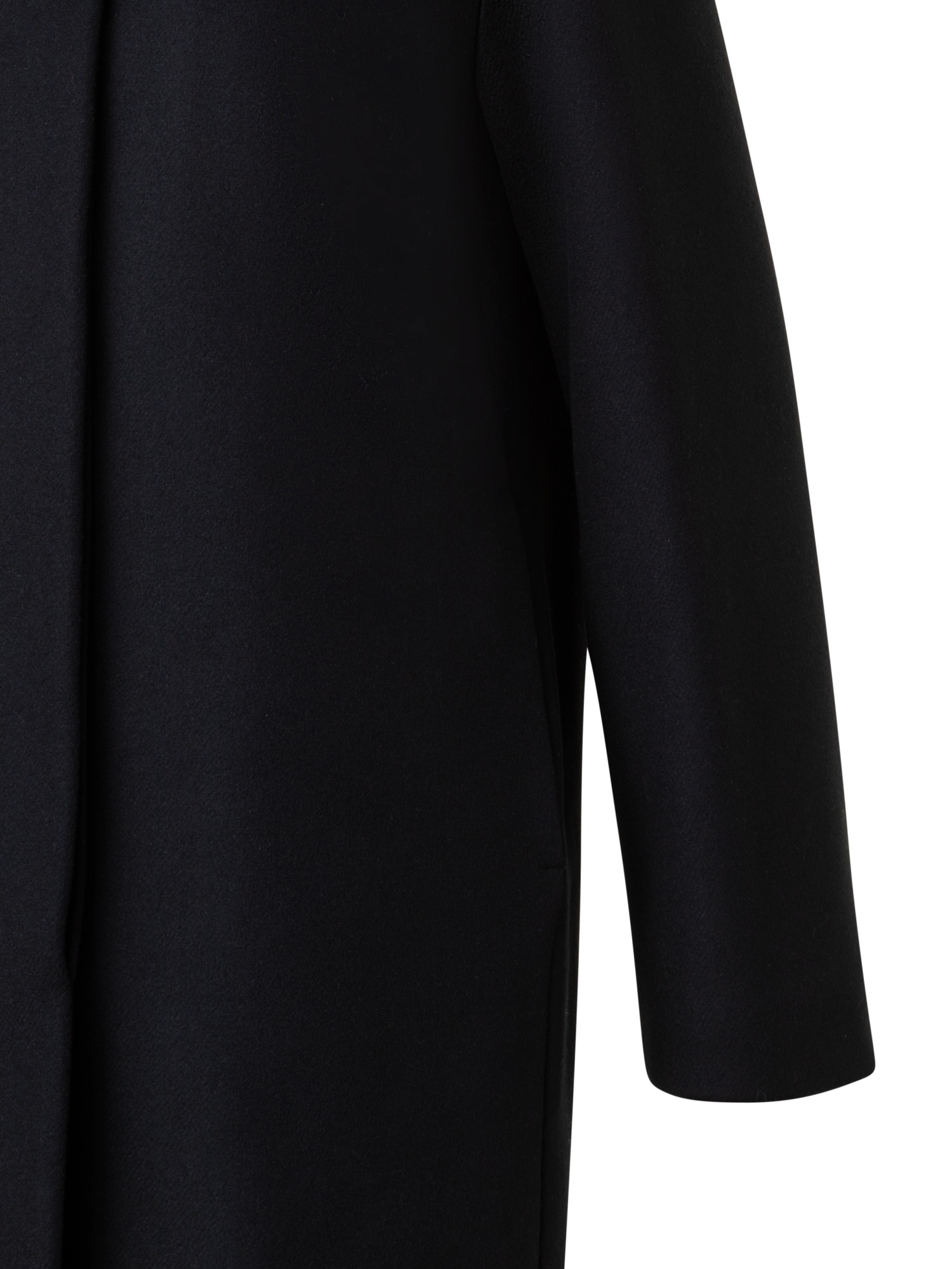 Designer 3-in-1 Long Coat - black