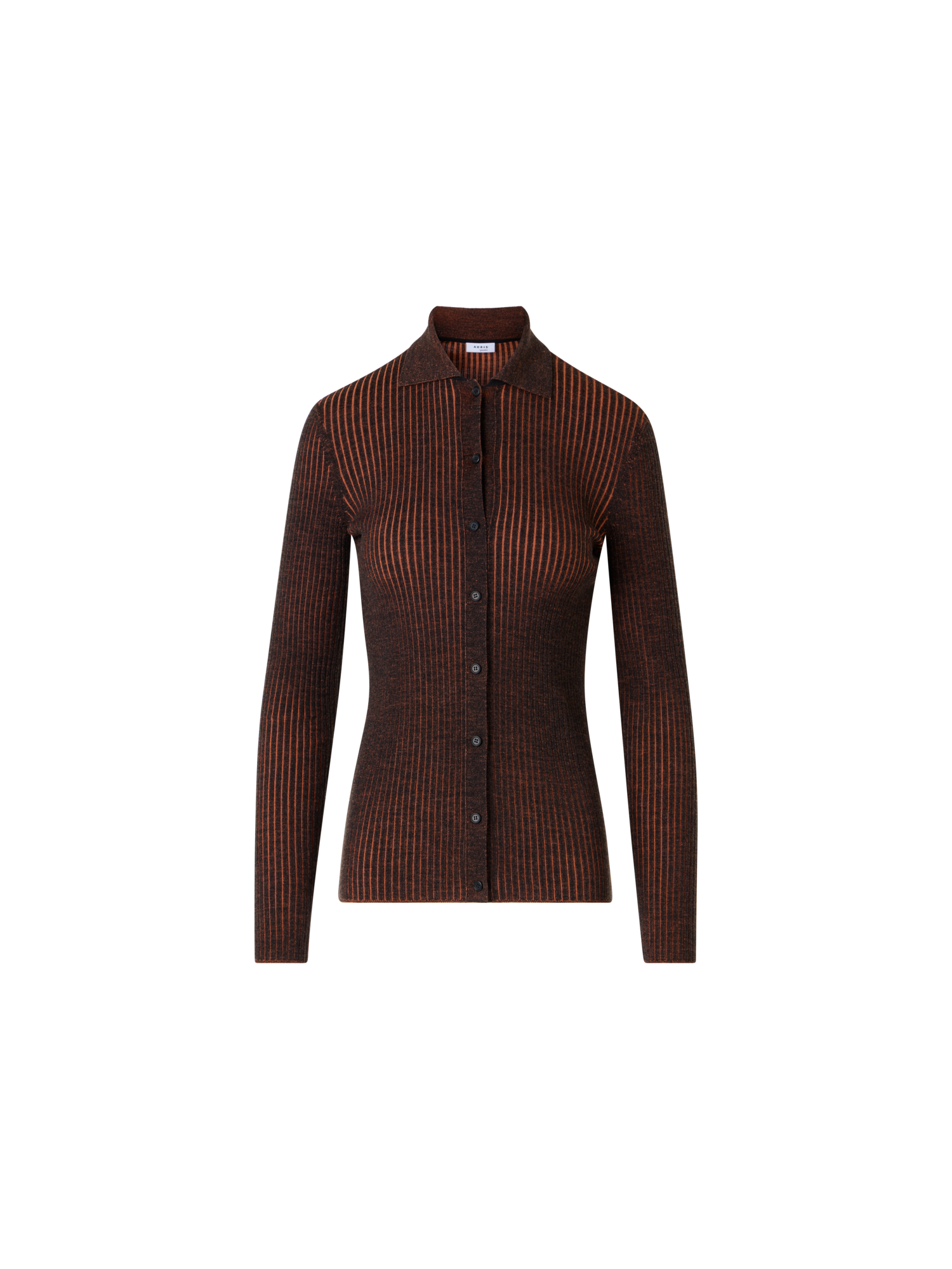 Designer Long-Sleeve Merino Wool Knit Sweater - multicolor
