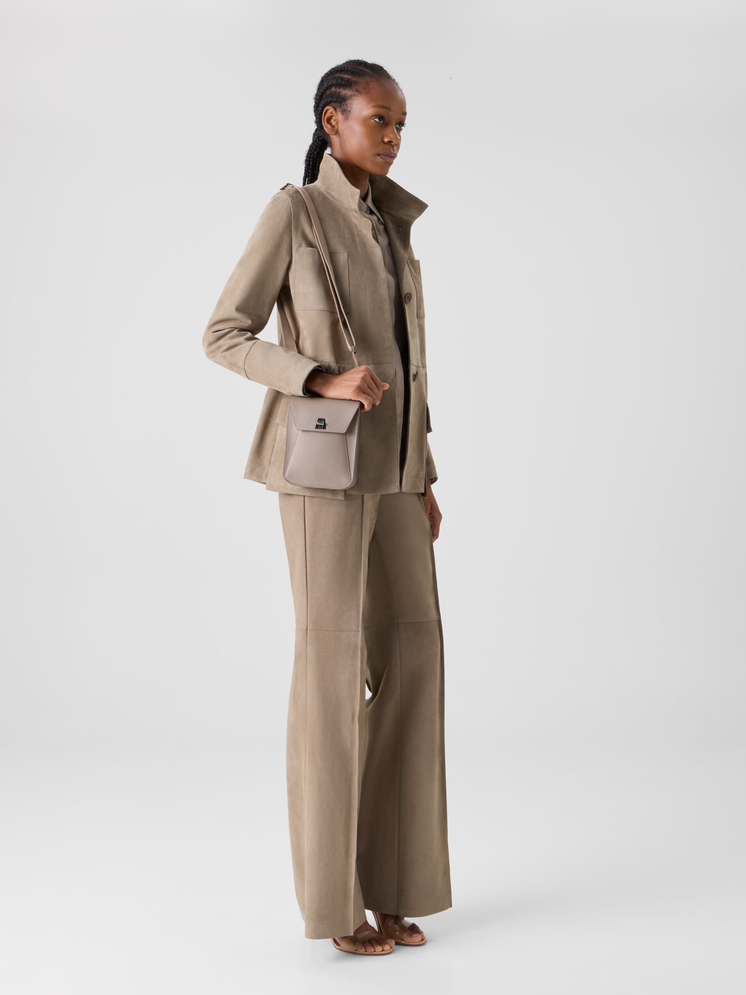 Designer Anouk Mini Messenger Bag - blue