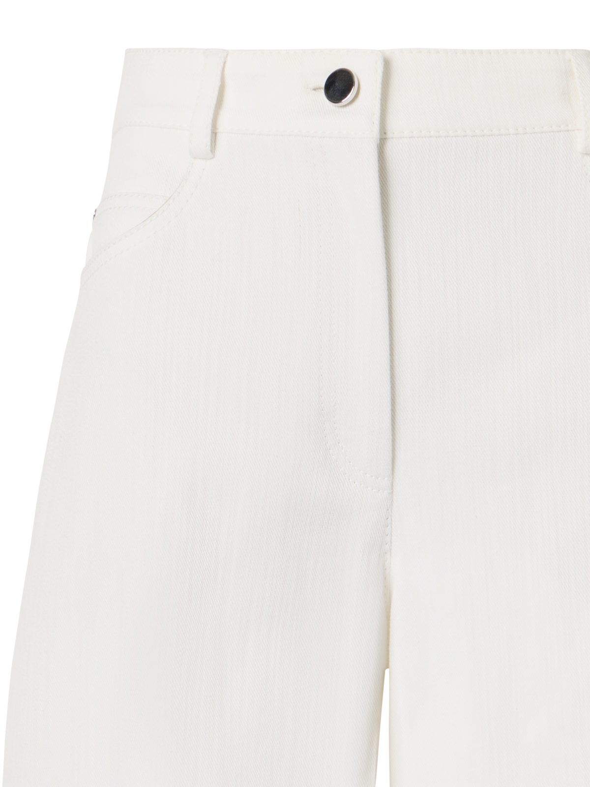 Designer Farrow Pants in Cotton-Stretch Denim - white