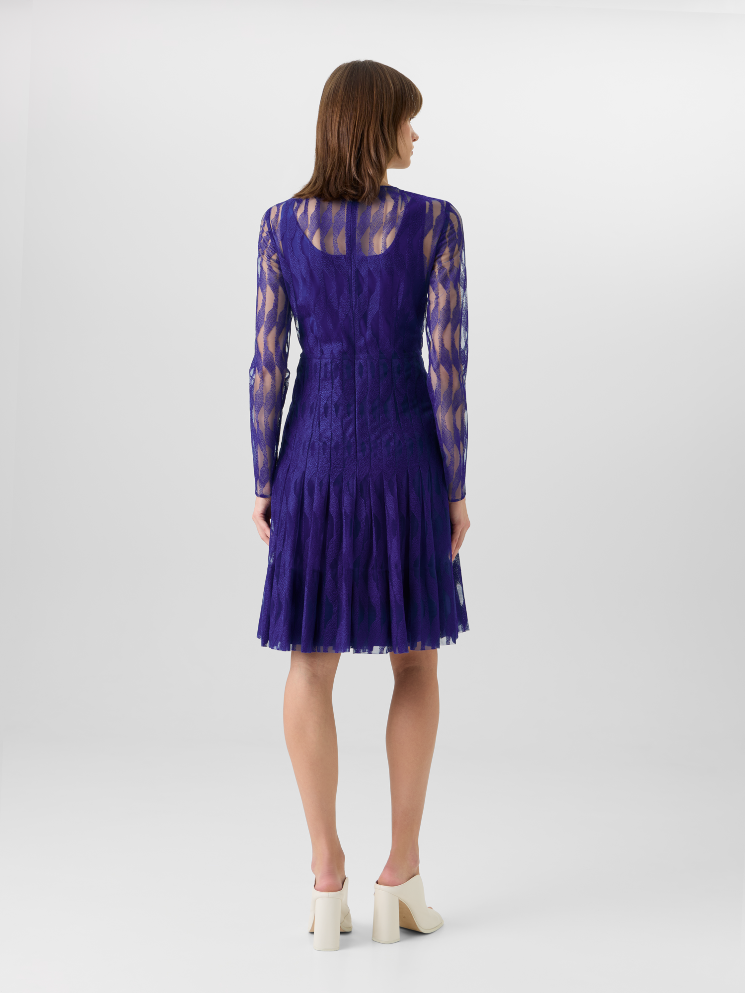 Designer Long-Sleeve High Plains Dress - purple 