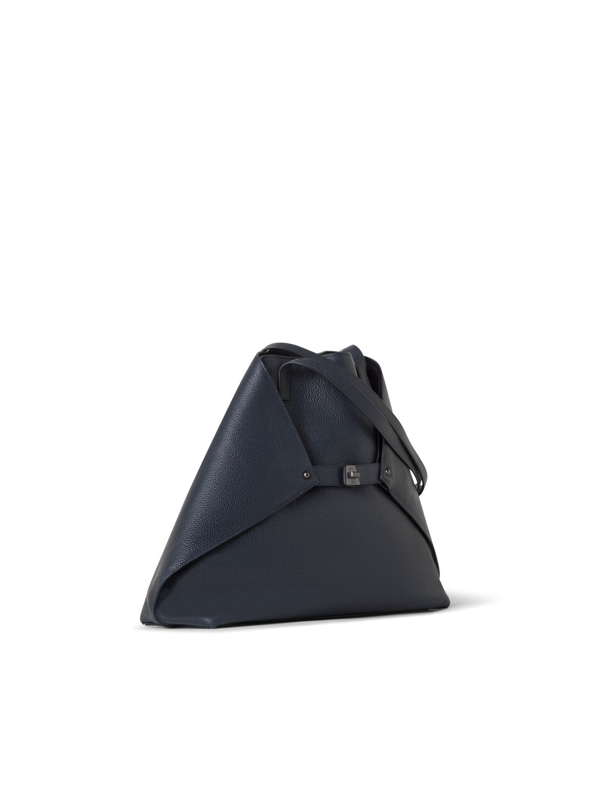 Designer Ai Medium Shoulder Tote - navy - blue