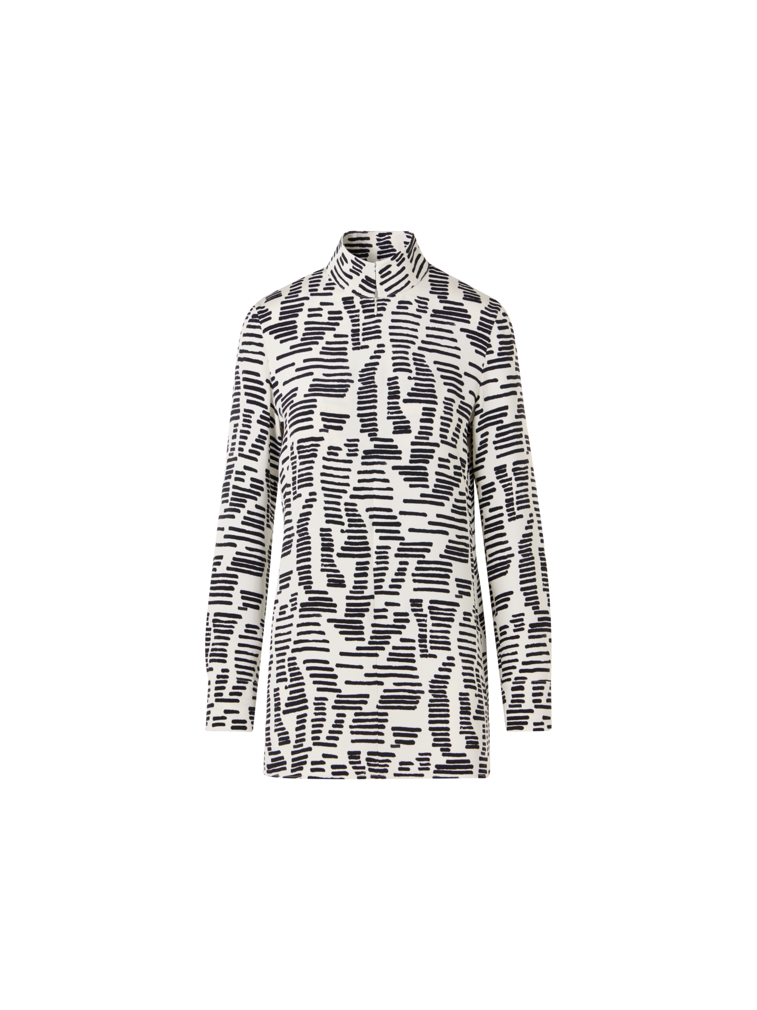 Designer Long-Sleeve Dance Movement Tunic Blouse - multicolor