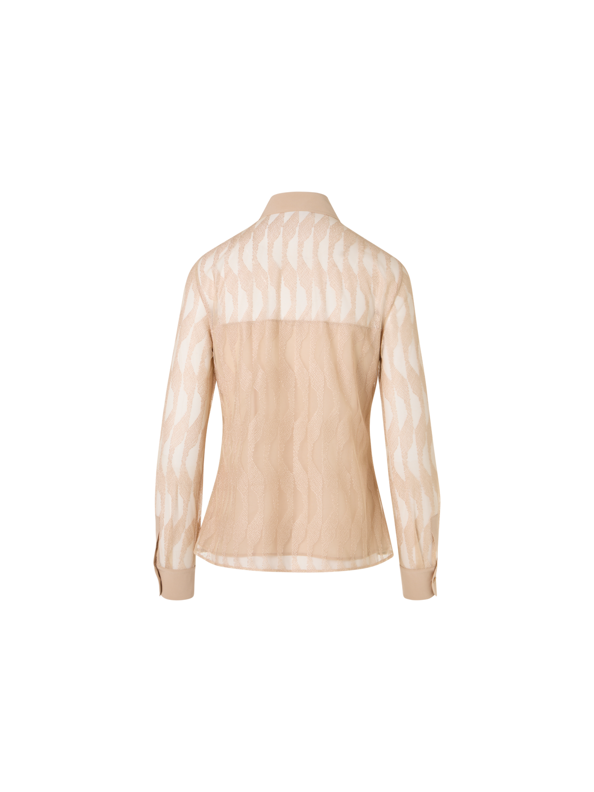 Designer Long-Sleeve High Plains Blouse - beige