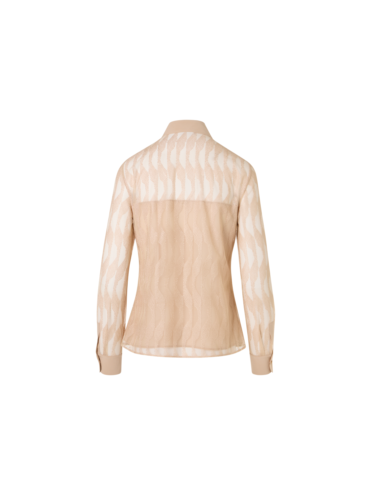 Designer Long-Sleeve High Plains Blouse - beige