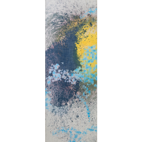 Kaschmirseidenschal mit Waterlilly-Druck