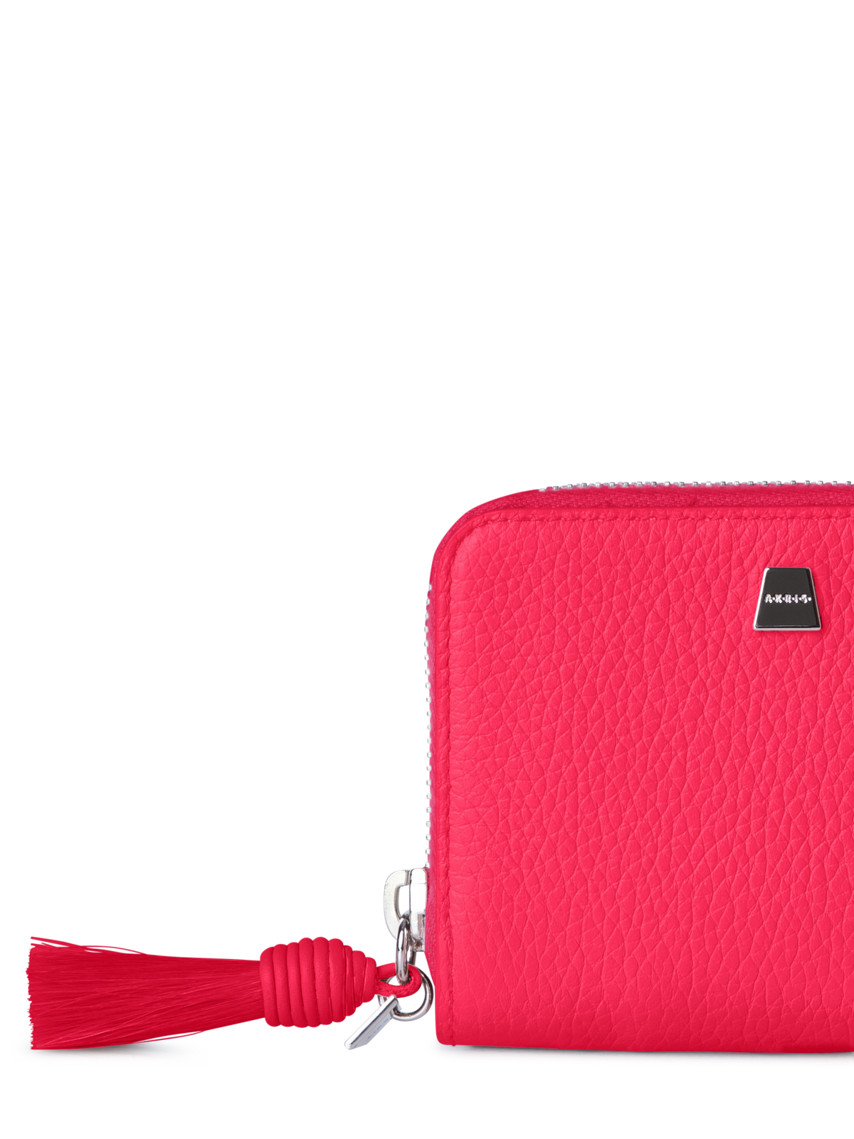 Designer Small Zip Around Wallet - neutral - blue - beige - red - pink