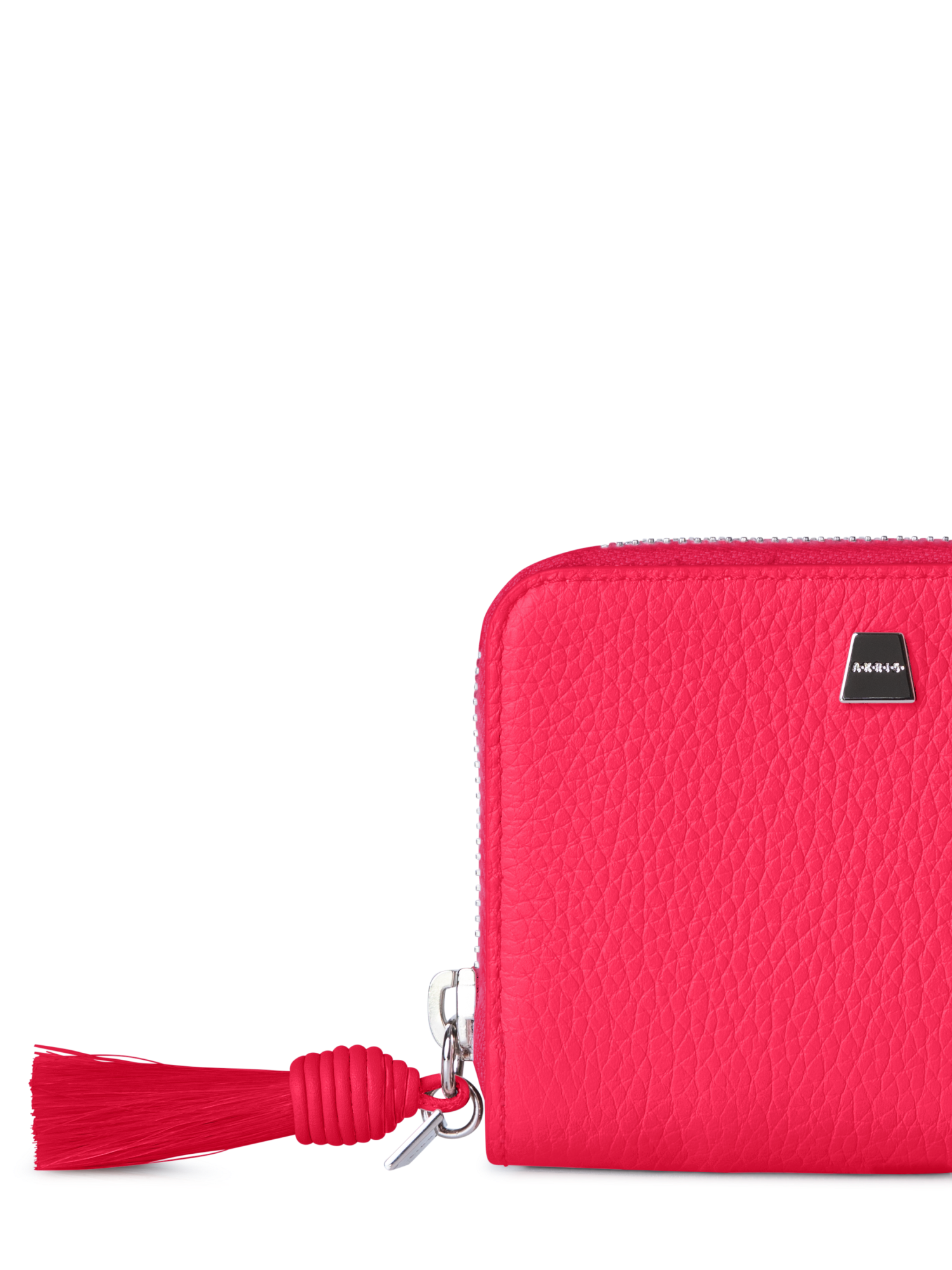 Designer Small Zip Around Wallet - neutral - blue - beige - red - pink