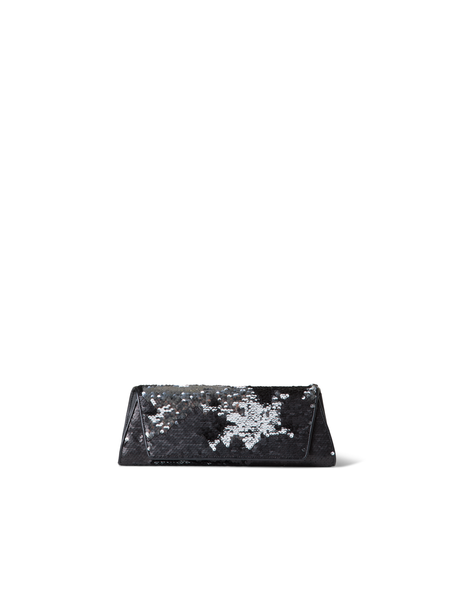 Designer Anouk Small Trapezoid Clutch - black