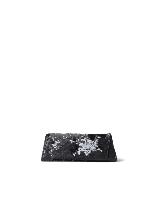 Designer Anouk Small Trapezoid Clutch - black