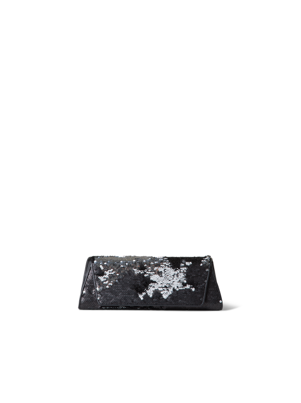 Designer Anouk Small Trapezoid Clutch - black