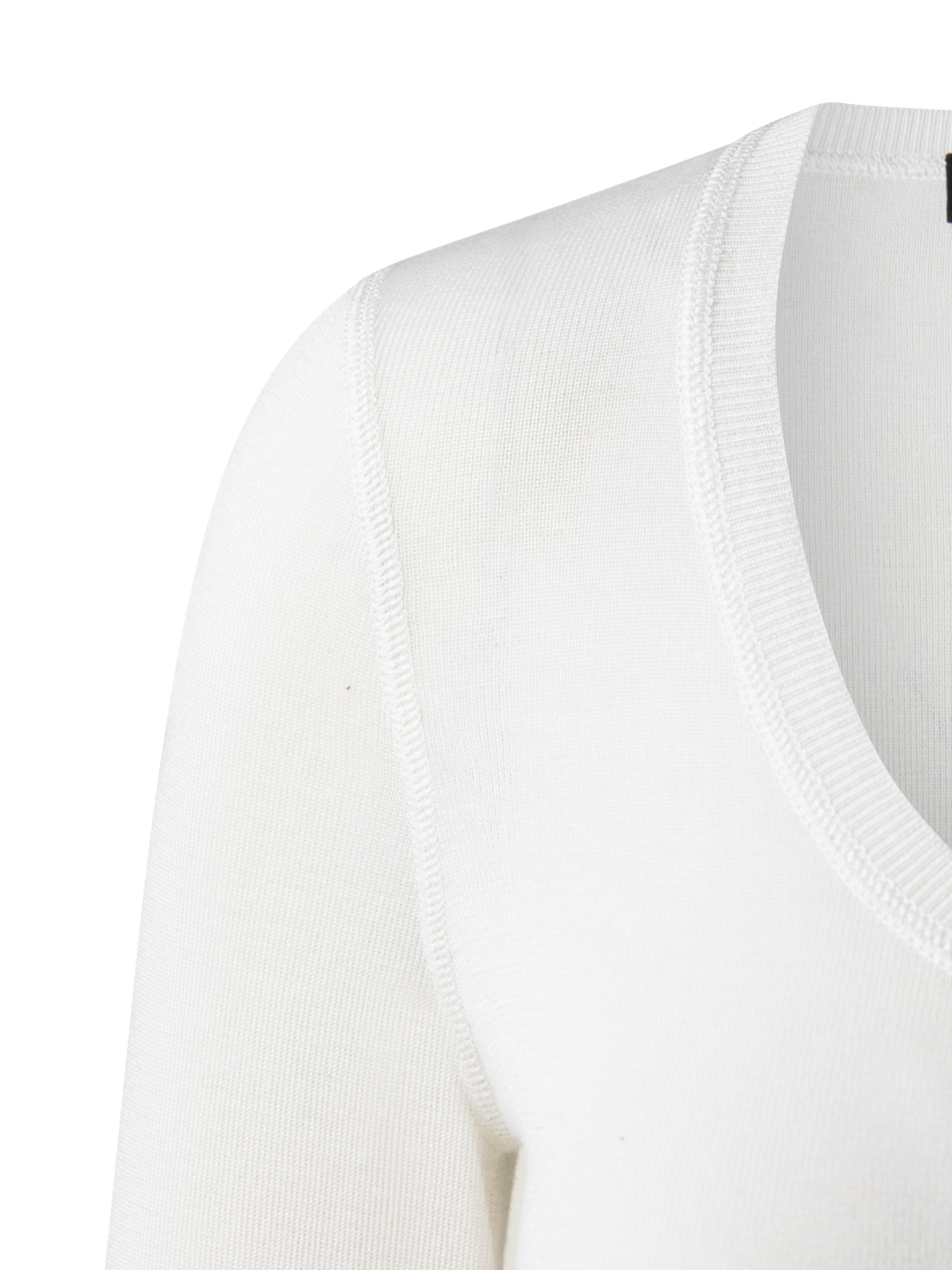 Designer Cashmere Silk Fitted Scoop-Neck Pullover