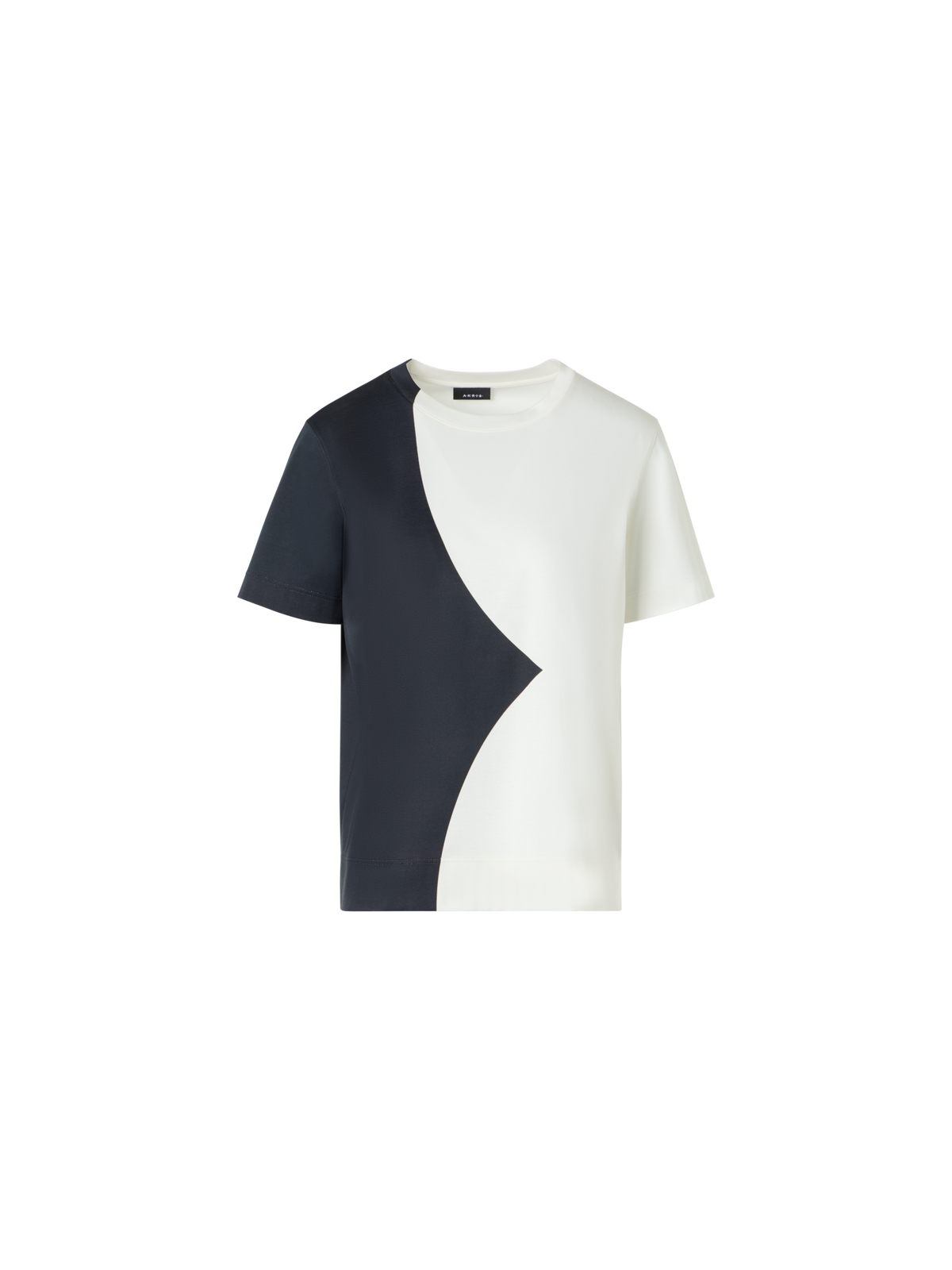 Designer Relaxed Cotton T-Shirt with Cloud Print - multicolor