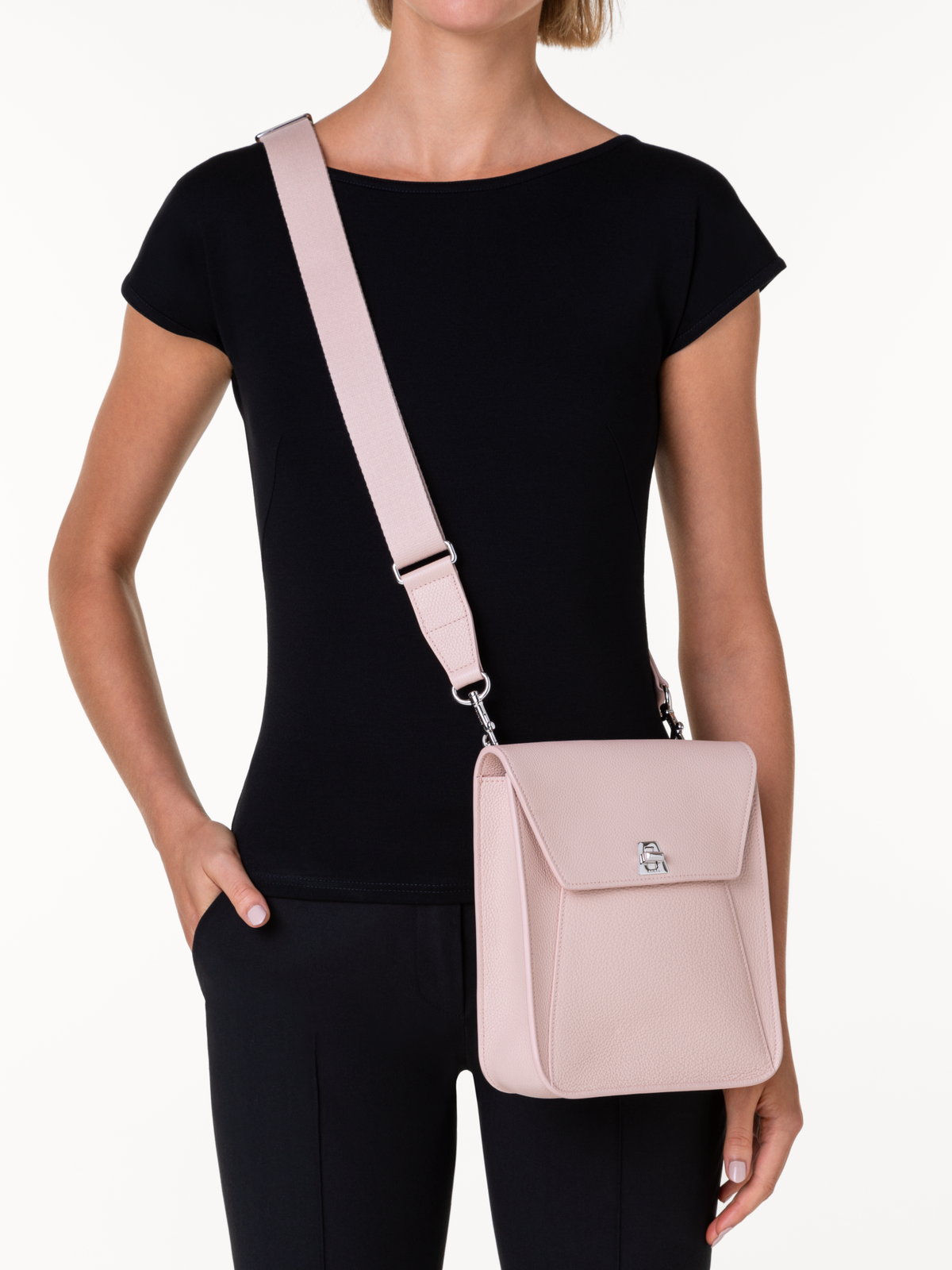 Designer Anouk Little Messenger Bag - pastel - pink #editorial