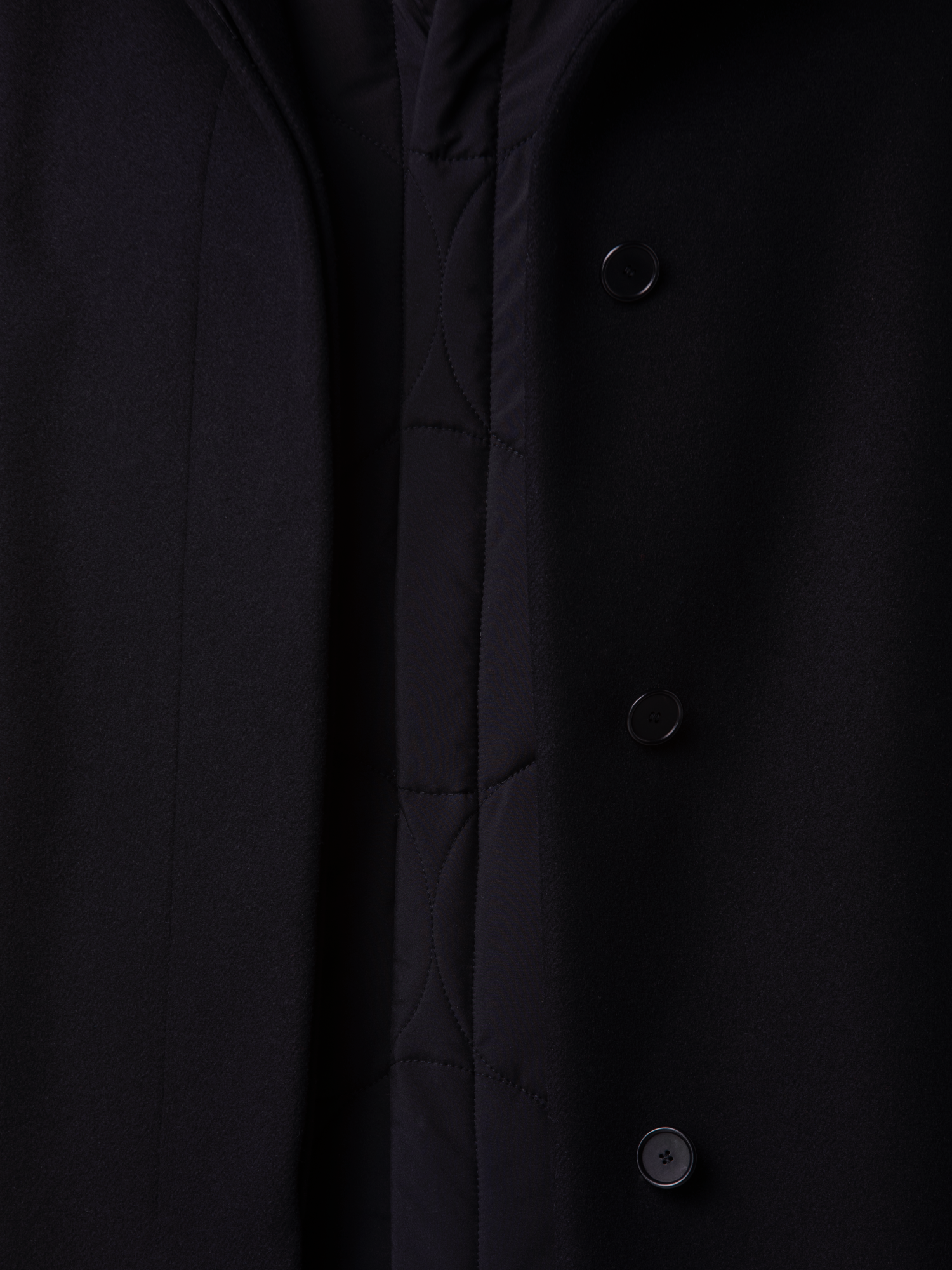 Designer 3-in-1 Long Coat - navy - blue