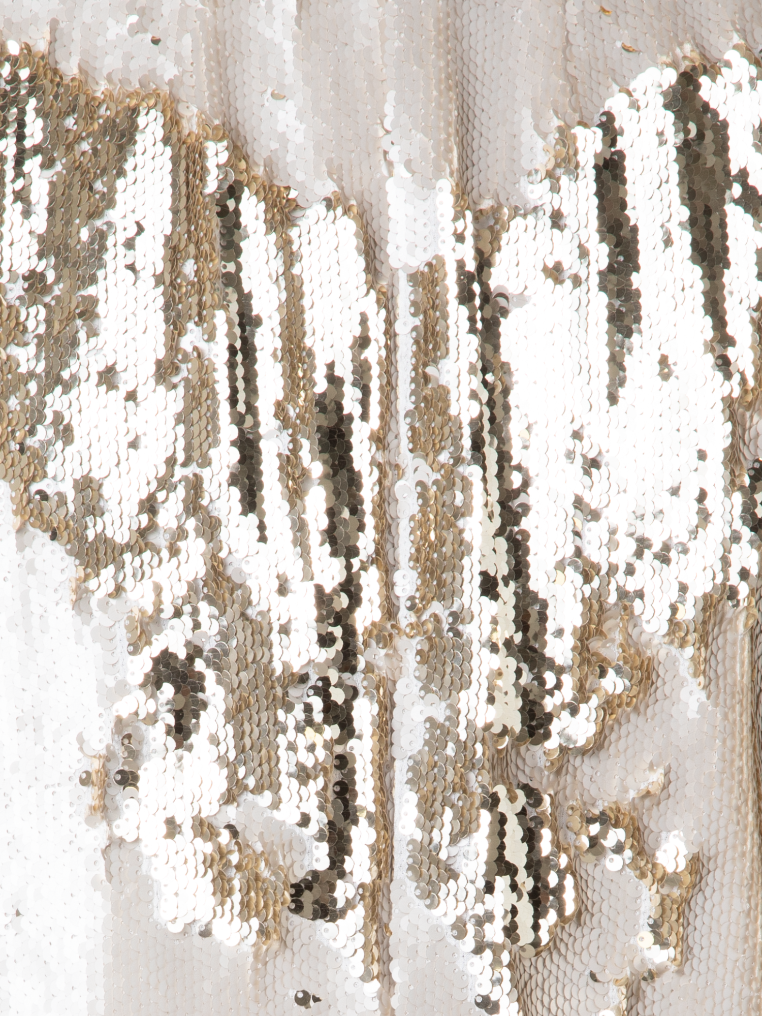 Designer Cropped Jacket with Dual Sequins - beige - gold