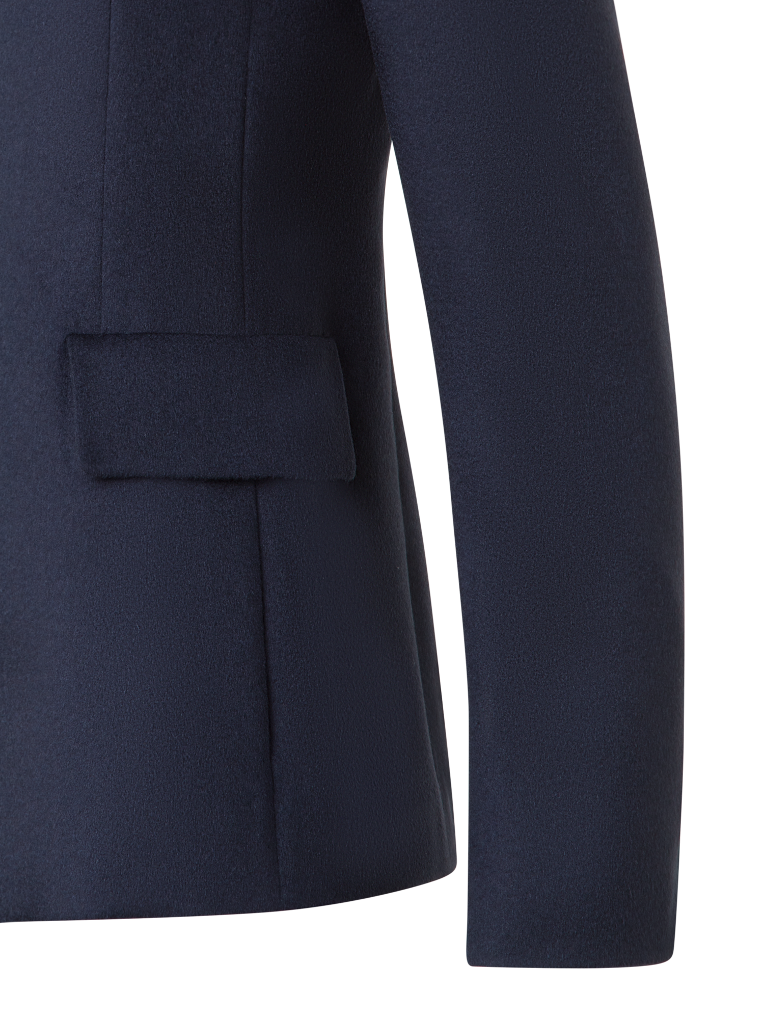 Designer Tailored Blazer in Pure Cashmere Double-Face - neutral - navy - blue