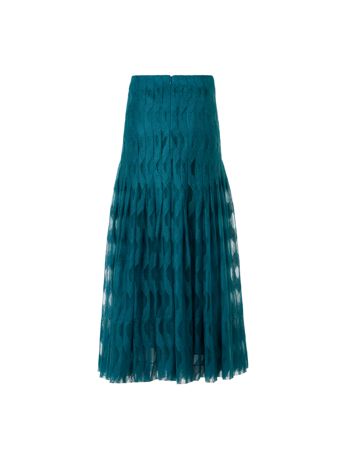 Designer High Plains Midi Skirt - blue