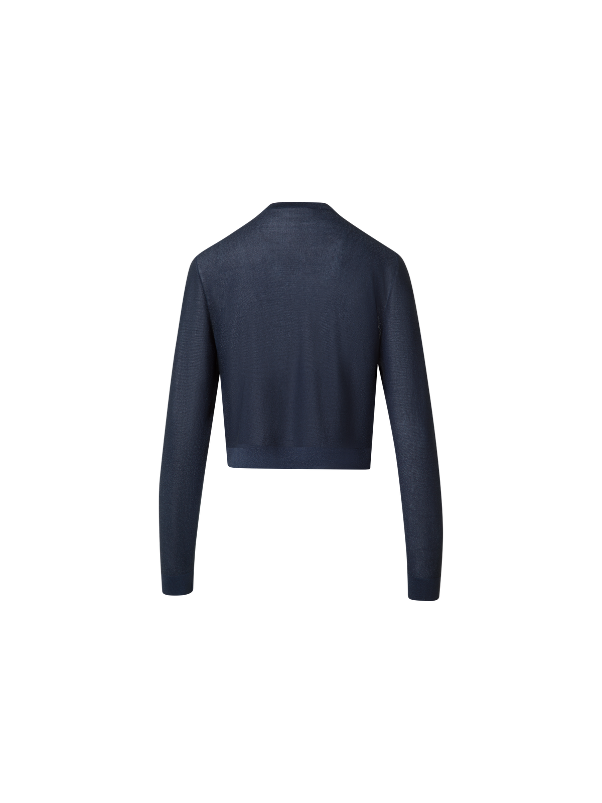 Designer Silk Cardigan with Golden Lurex - blue