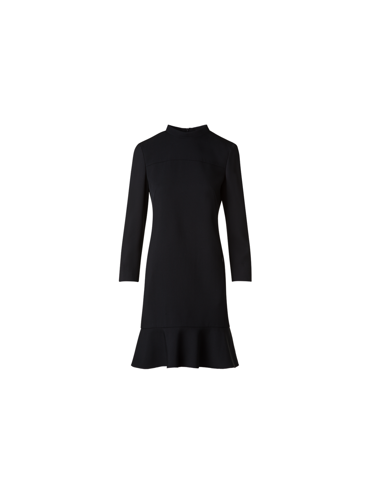 Designer Sheath Dress with Detachable Collar and Cuffs - black - multicolor