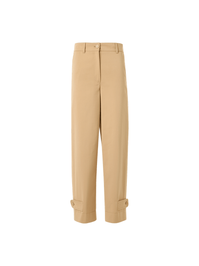 Designer Fraser Pants in Cotton Gabardine - beige
