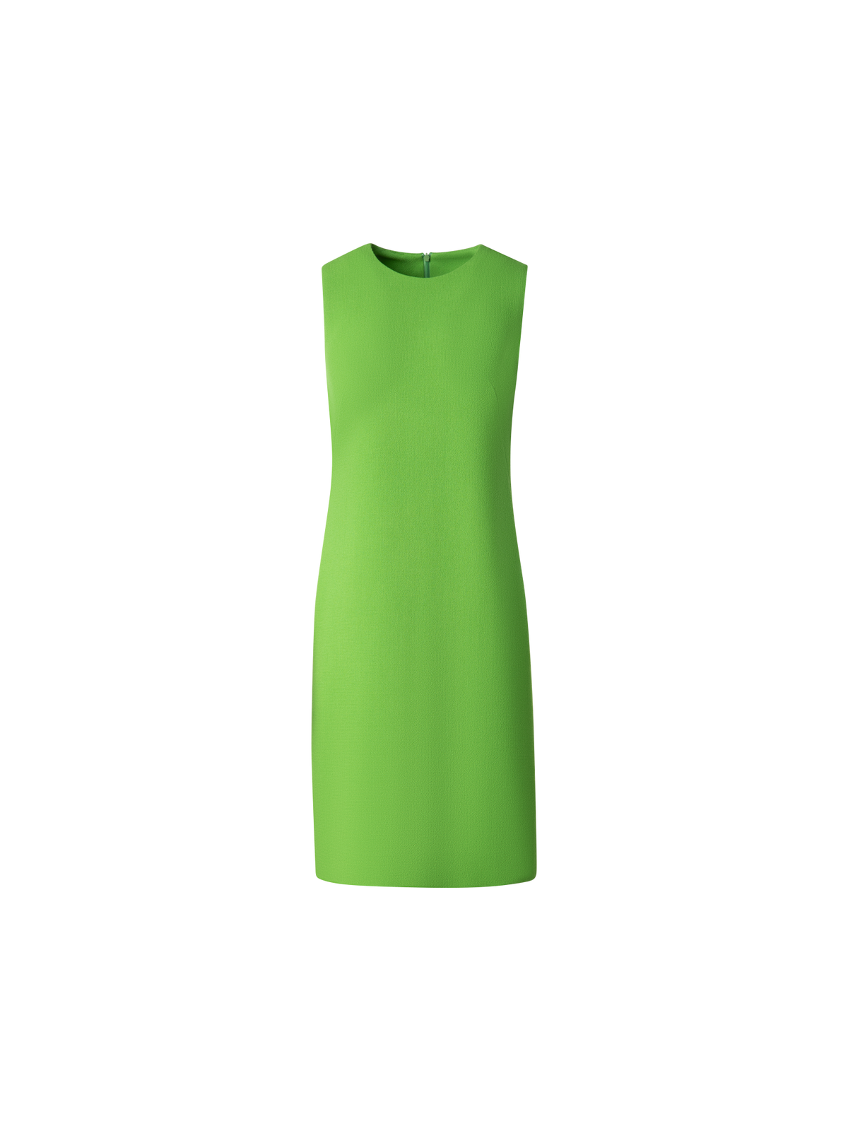 Designer Sheath Dress in Wool Double-Face - green