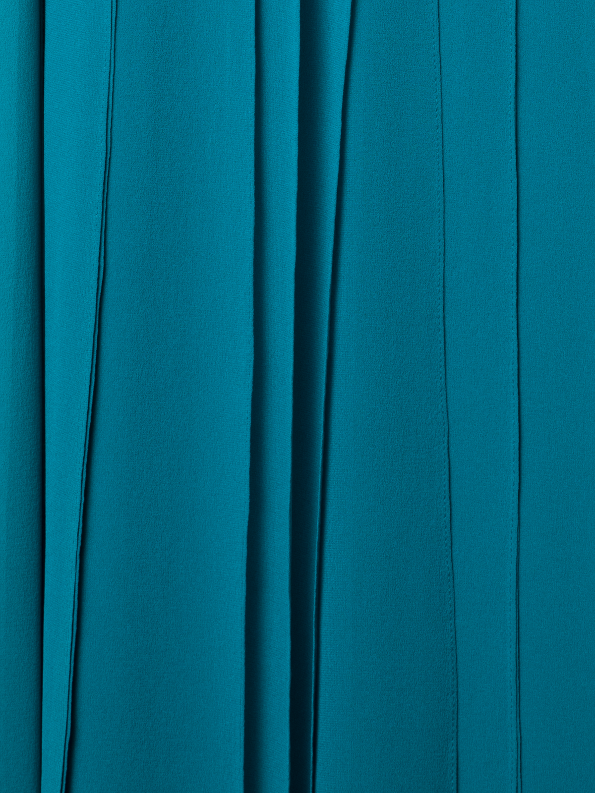 Designer Silk Gown with Flowing Ribbons Skirt - blue